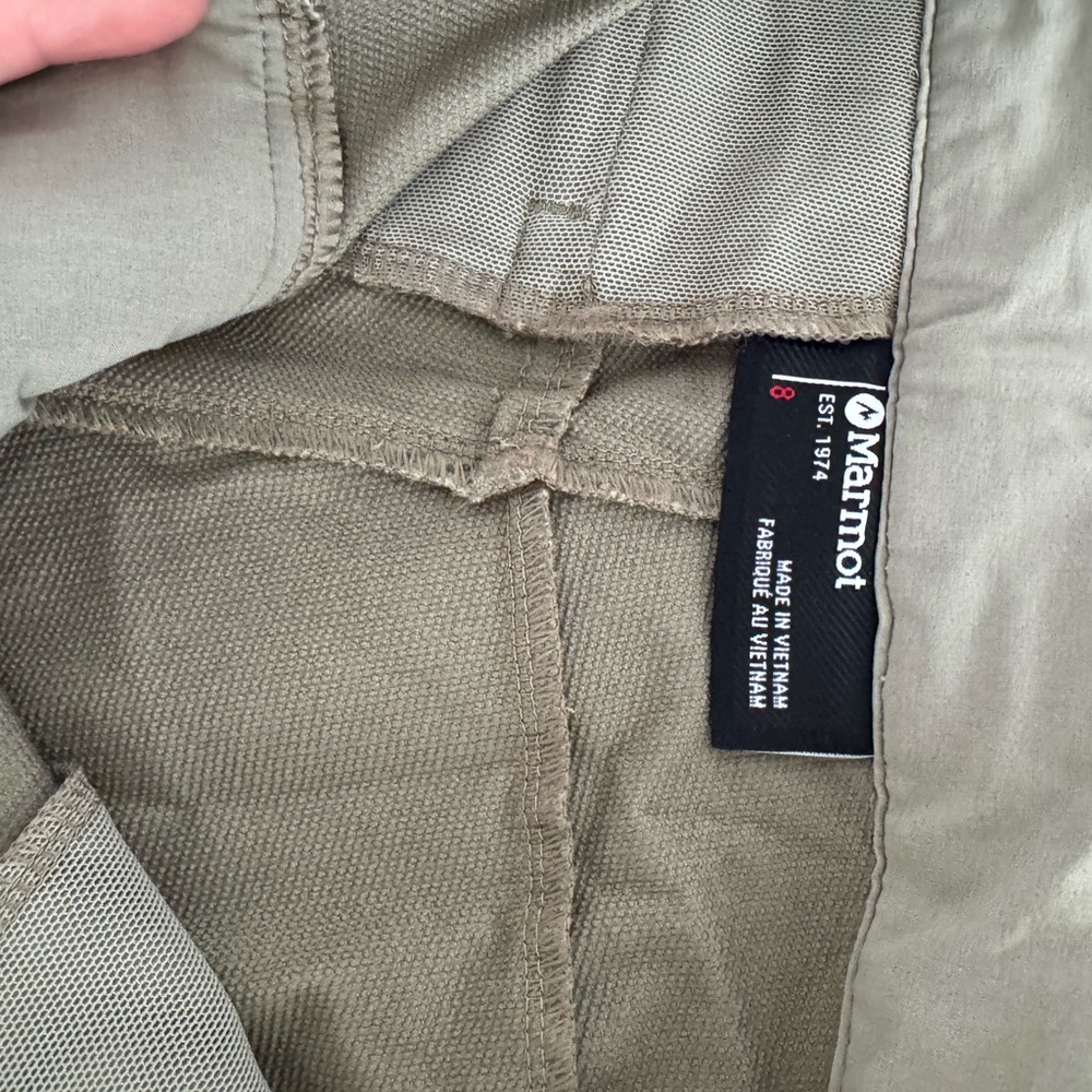 Marmot Olive Green Outdoor Pants
